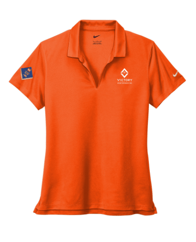 "Got Grit" Classic Women's Nike Polo - Orange, L